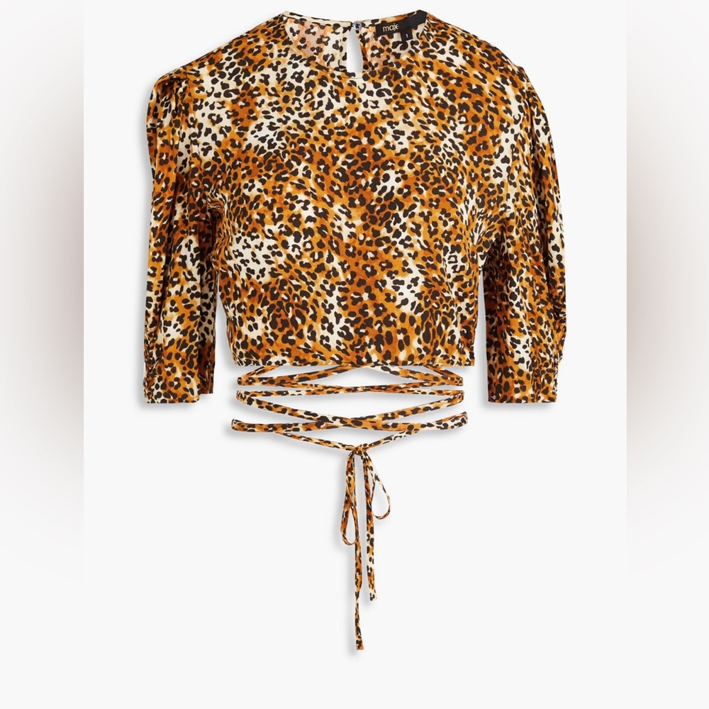 NWT MAJE LEOPARD PRINT TOP - SIZE 1 (US 4)